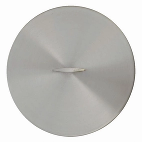 The Outdoor Plus 50 inch Round Stainless Steel Cover with Handle OPT-50RCFireproof mat for under fire pit
