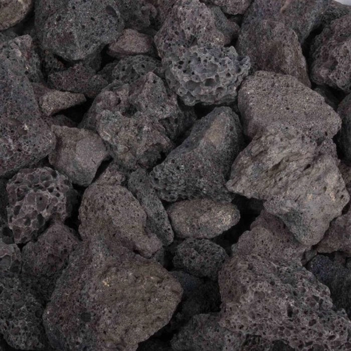 The Outdoor Plus 50 Pound Polished Lava OPT-PL-50Fireproof mat for under fire pit