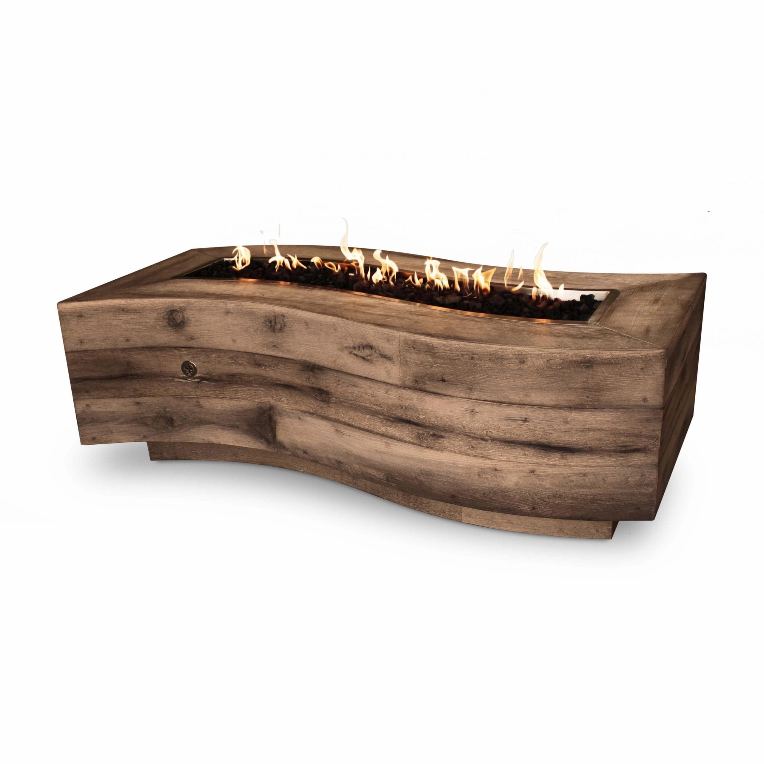 The Outdoor Plus 60-Inch Big Sur Gas Fire Pit Low Voltage Electronic Ignition OPT-BGSR60E12V