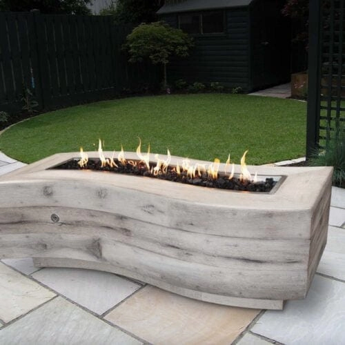 The Outdoor Plus 60-Inch Big Sur Gas Fire Pit Low Voltage Electronic Ignition OPT-BGSR60E12V