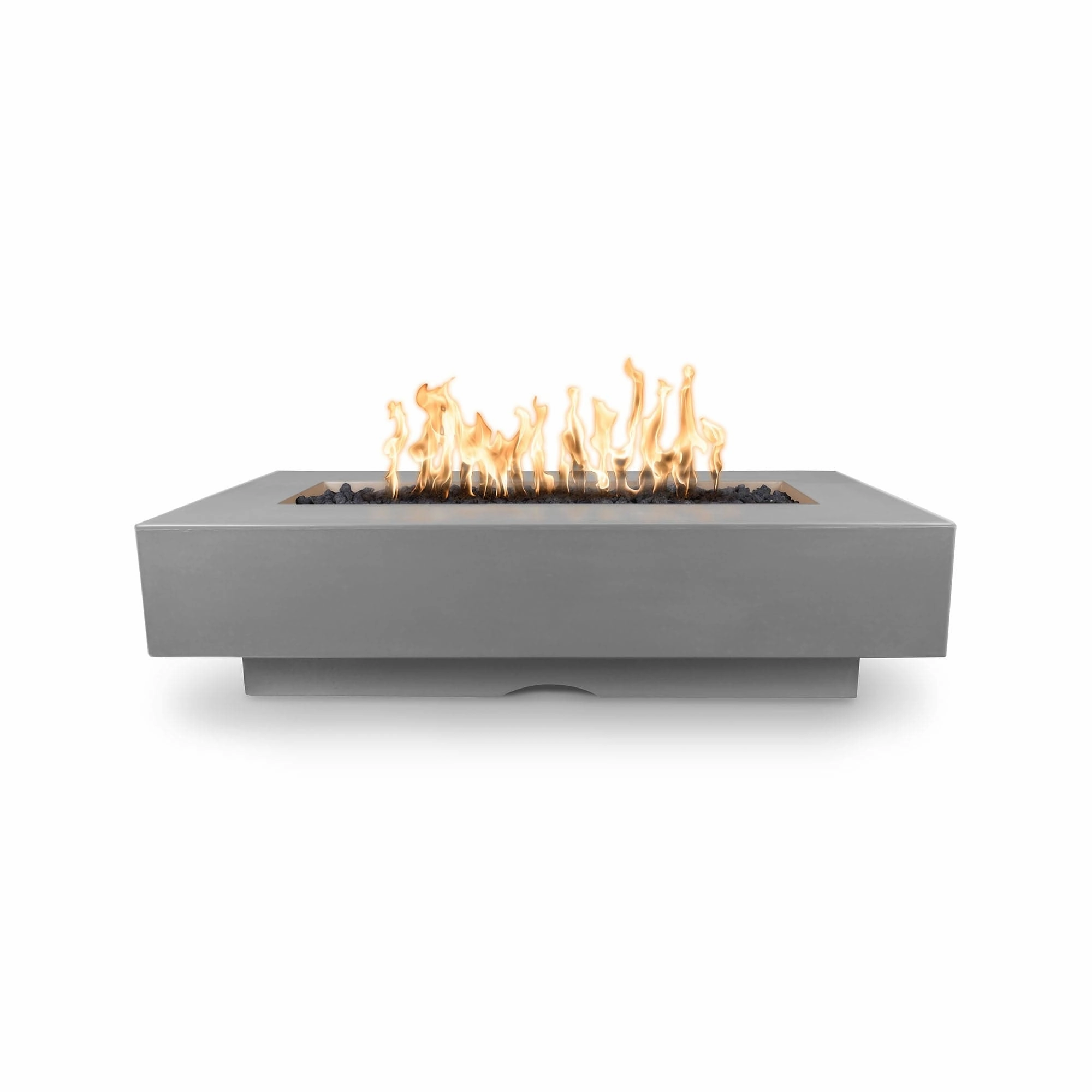 The Outdoor Plus 84-Inch Del Mar Fire Pit Low Voltage Electronic Ignition OPT-DEL8428E12Vportable outdoor fire pit with lid