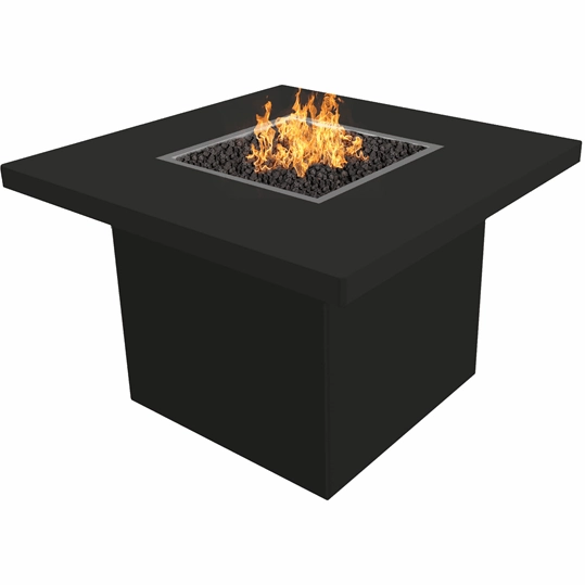 The Outdoor Plus - Bella Collection Powder Coat Square Fire Pit Table