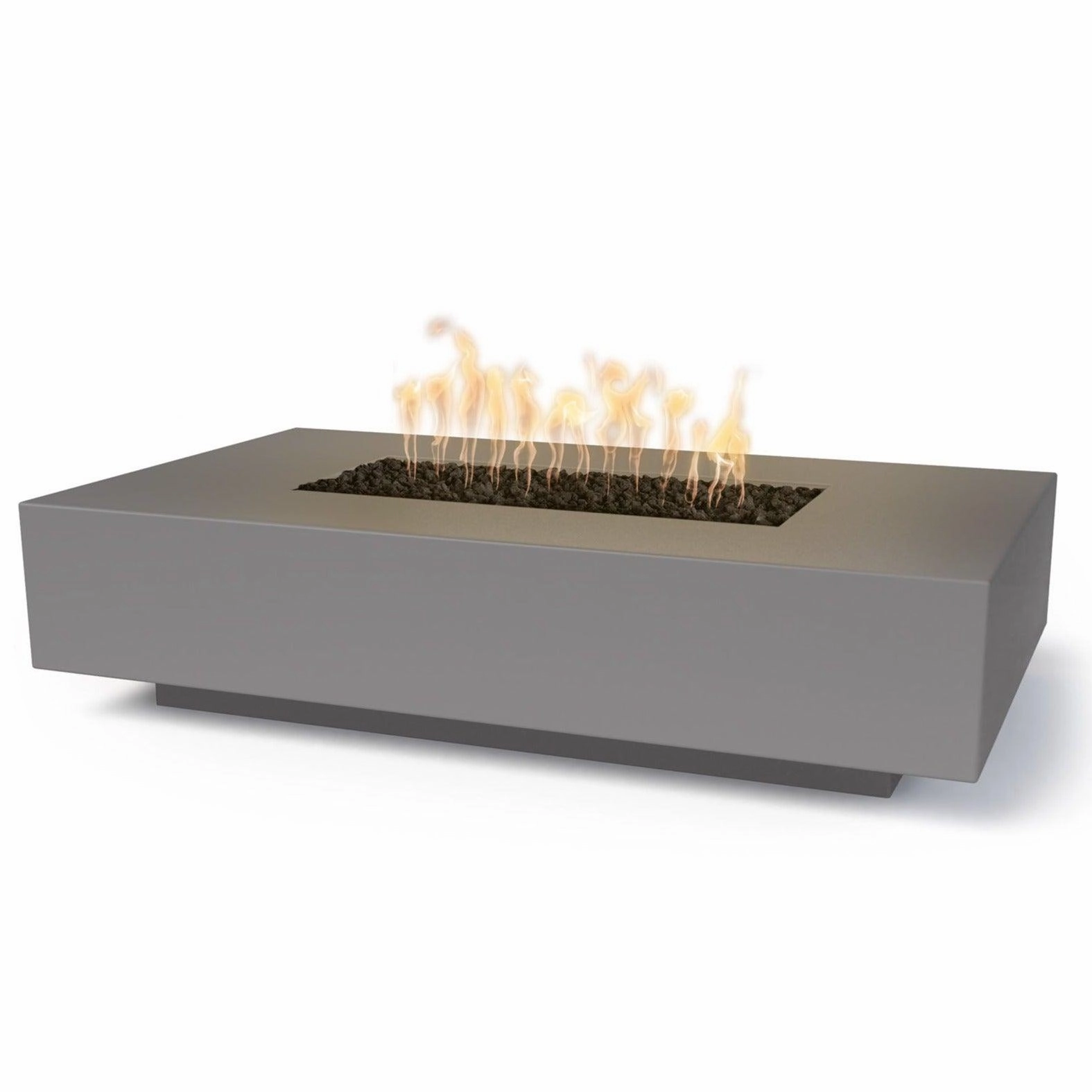 The Outdoor Plus - Cabo Linear Rectangle Concrete Fire Pit Table OPT-CBLNportable outdoor fire pit with lid
