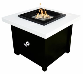 The Outdoor Plus - Kamoa Metal Powder Coat Square Fire Pit Table OPT-KMAPCportable outdoor fire pit with lid