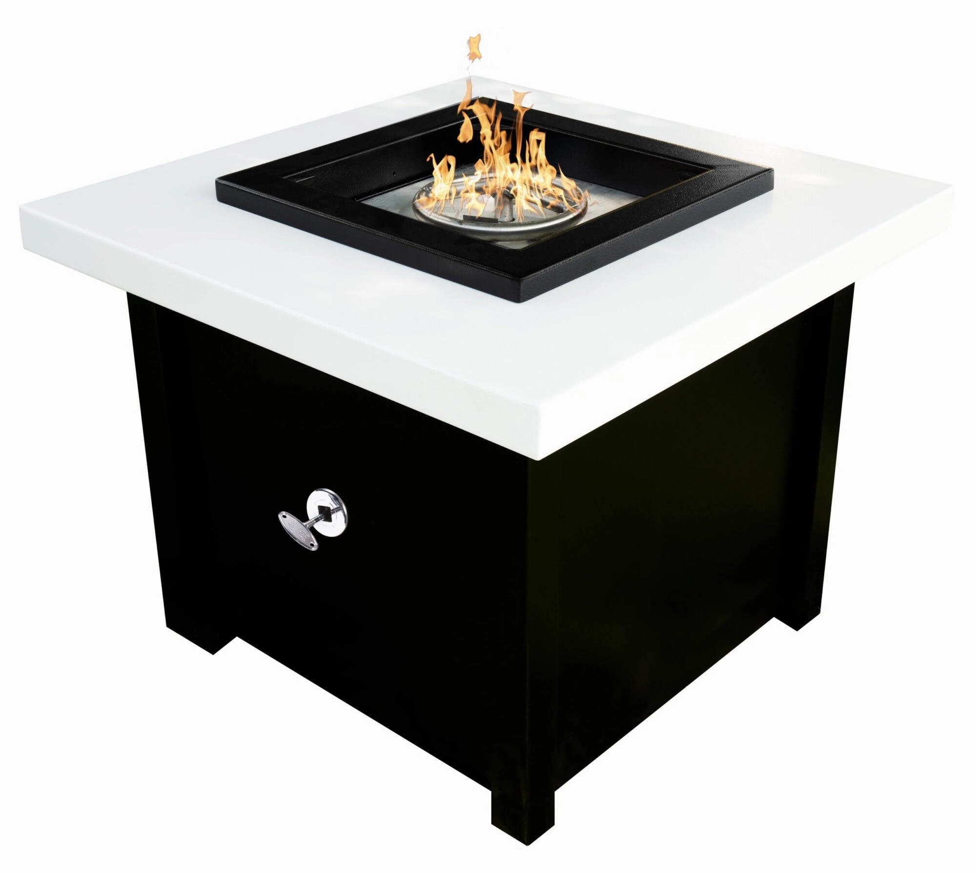 The Outdoor Plus - Kamoa Metal Powder Coat Square Fire Pit Table OPT-KMAPCportable outdoor fire pit with lid