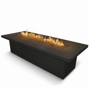 The Outdoor Plus - Newport Collection Rectangular Concrete Fire Pit Table OPT-NPTportable outdoor fire pit with lid