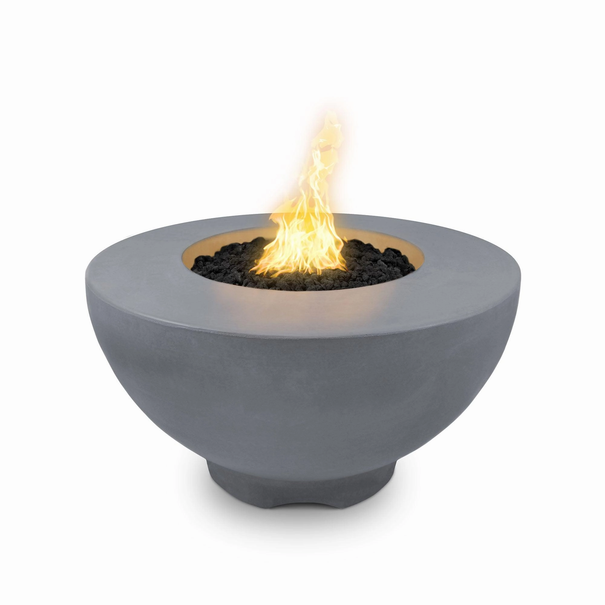 The Outdoor Plus - Sienna 37" Round Concrete Fire Pit Table OPT-RF37