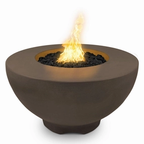 The Outdoor Plus - Sienna 37" Round Concrete Fire Pit Table OPT-RF37portable outdoor fire pit with lid