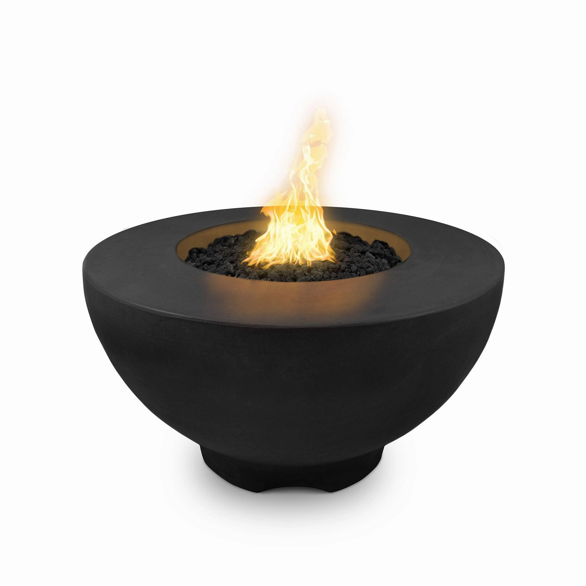 The Outdoor Plus - Sienna 37" Round Concrete Fire Pit Table OPT-RF37