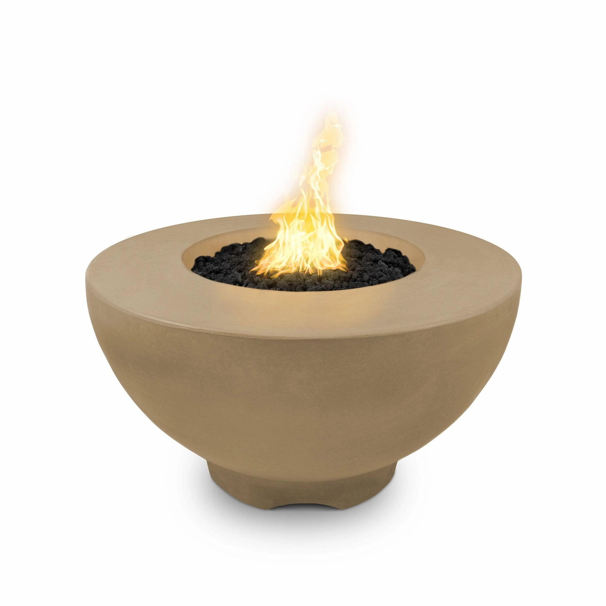 The Outdoor Plus - Sienna 37" Round Concrete Fire Pit Table OPT-RF37