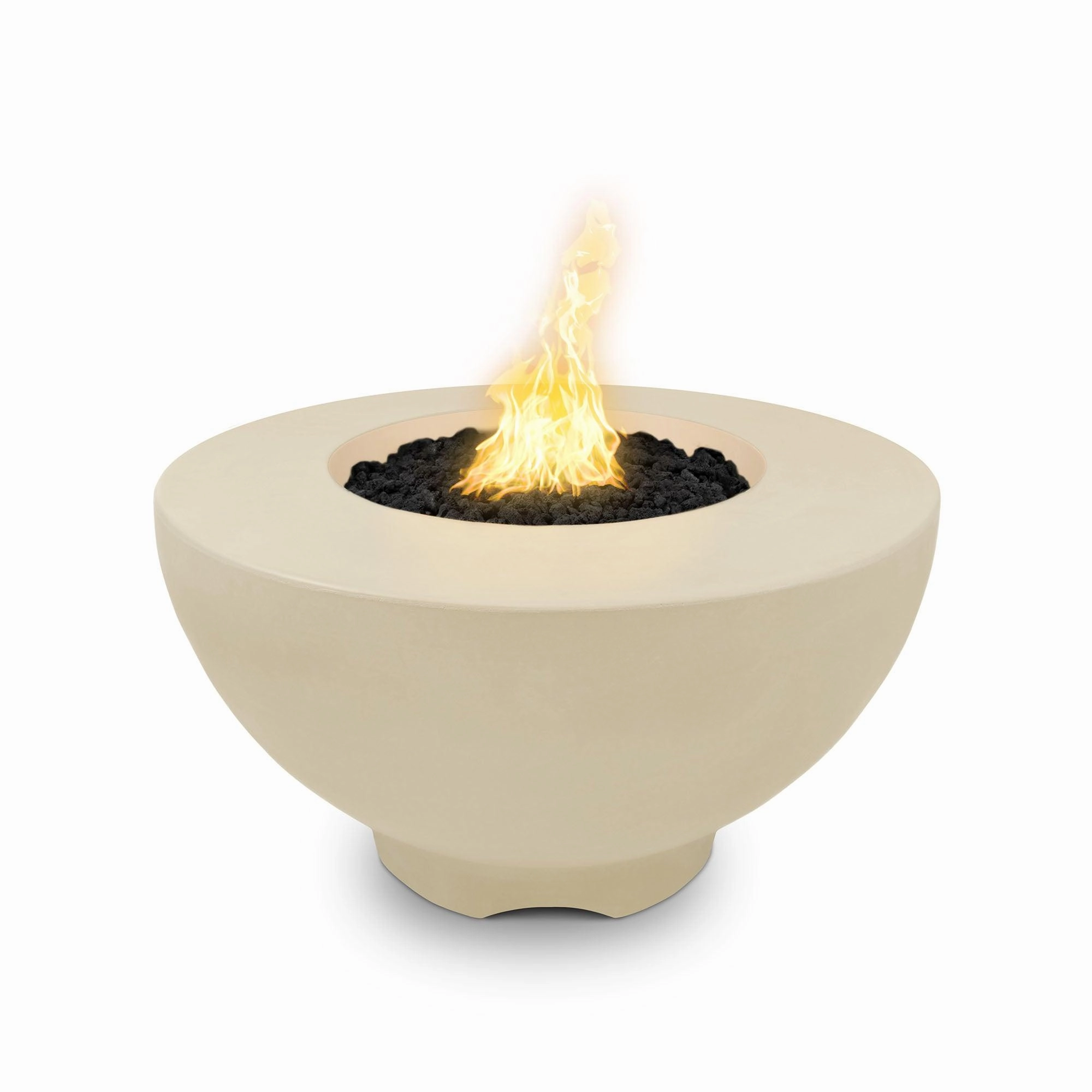 The Outdoor Plus - Sienna 37" Round Concrete Fire Pit Table OPT-RF37