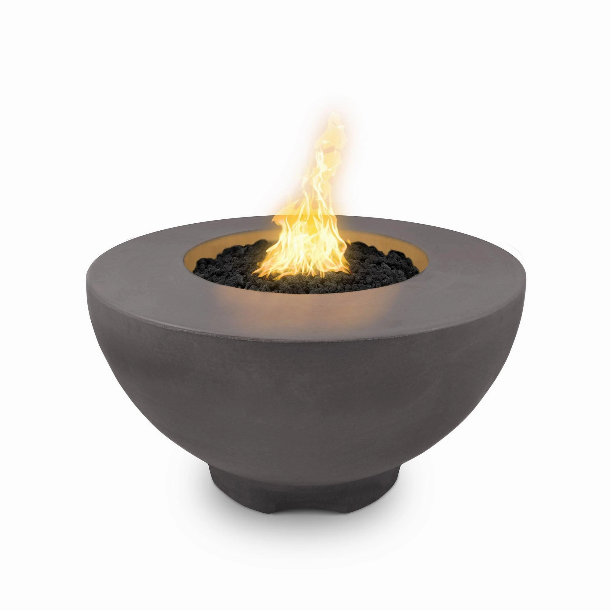 The Outdoor Plus - Sienna 37" Round Concrete Fire Pit Table OPT-RF37