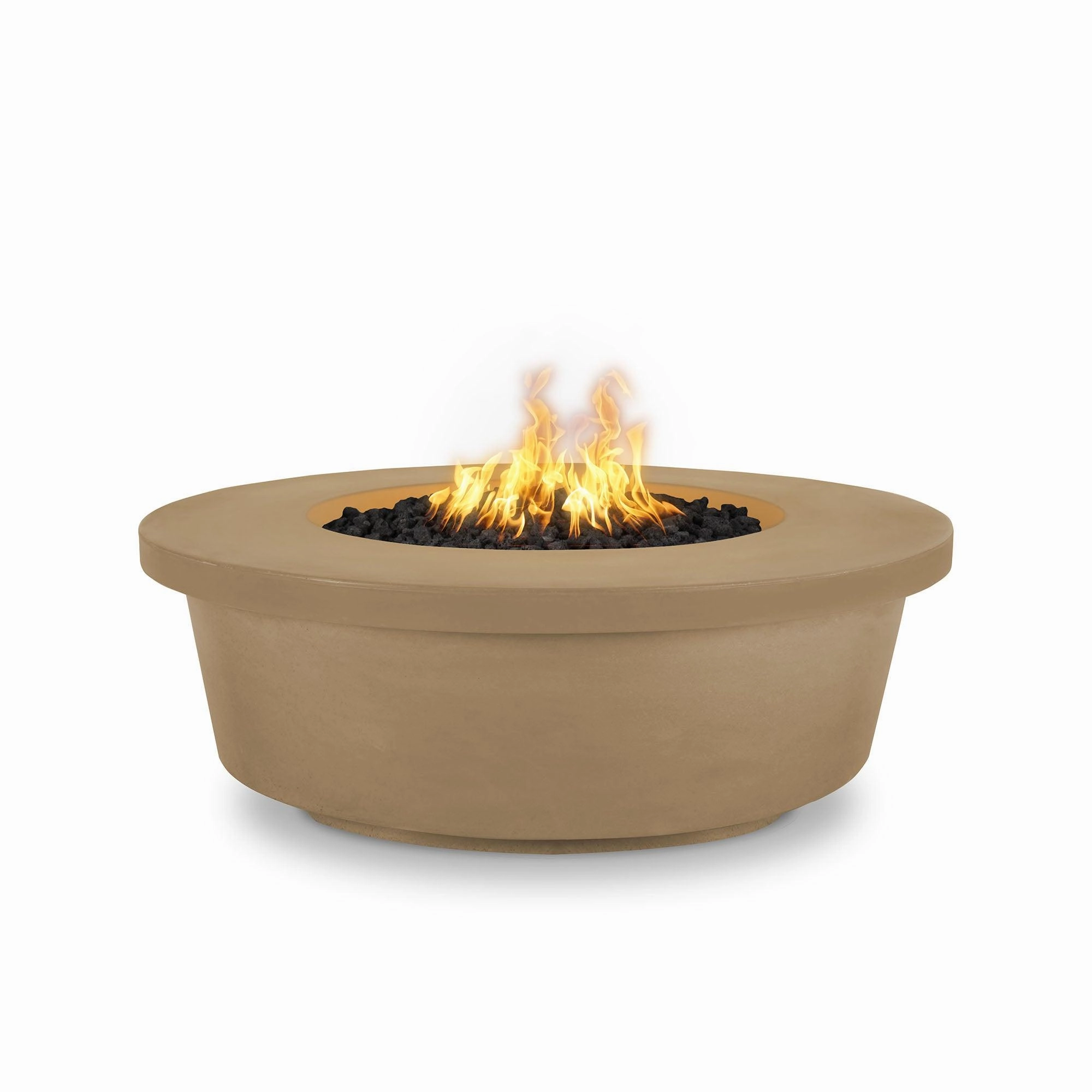 The Outdoor Plus - Tempe 48" Round Concrete Fire Pit Table OPT-TEM48