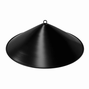 The Outdoor Plus Black Aluminum Cone 47-inch Fire Pit Cover OPT-RCB47Fireproof mat for under fire pit