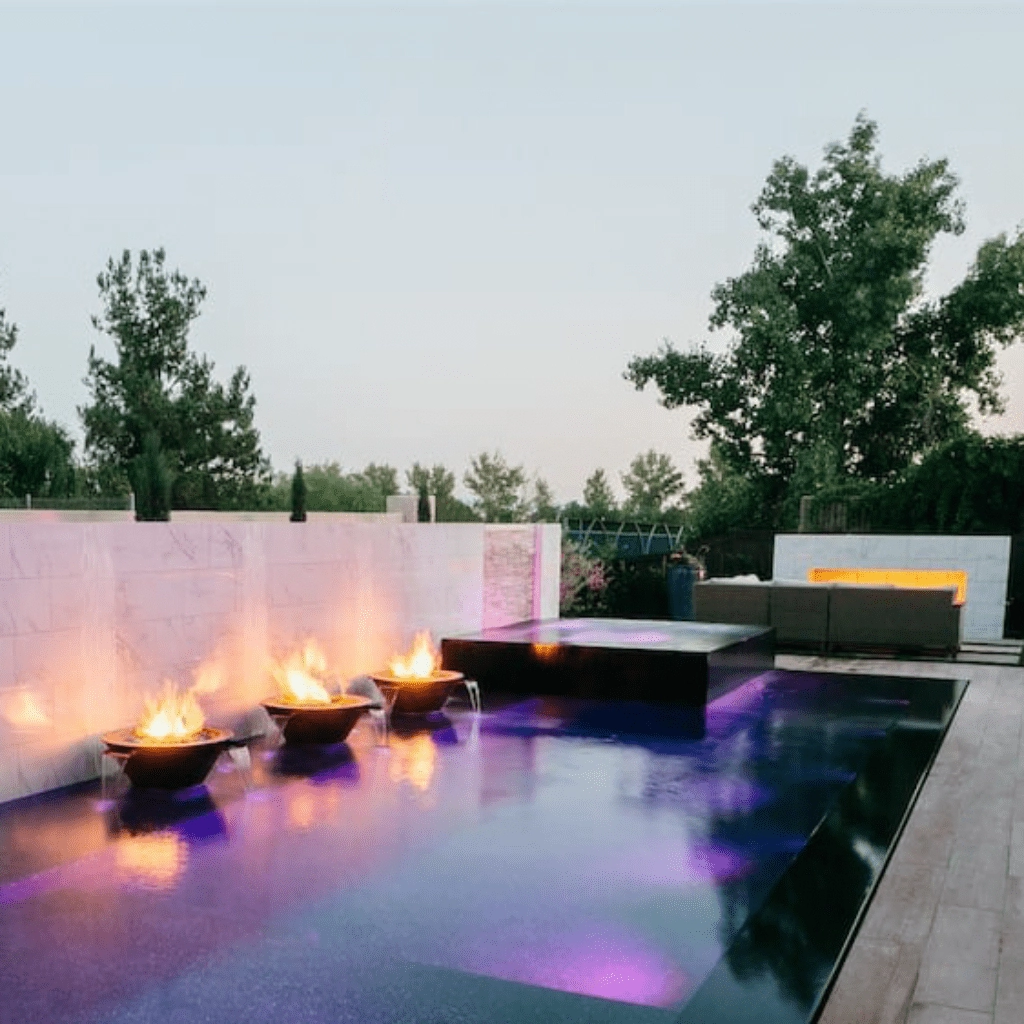 The Outdoor Plus Cazo 30" Hammered Copper 4 Way Spill Round Match Lit Fire & Water Bowl OPT-4W30
