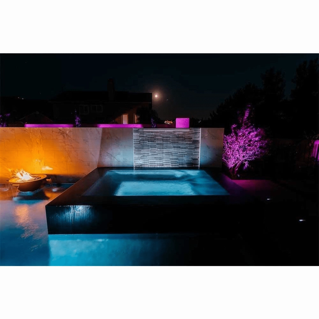 The Outdoor Plus Cazo 30" Hammered Copper 4 Way Spill Round Match Lit Fire & Water Bowl OPT-4W30