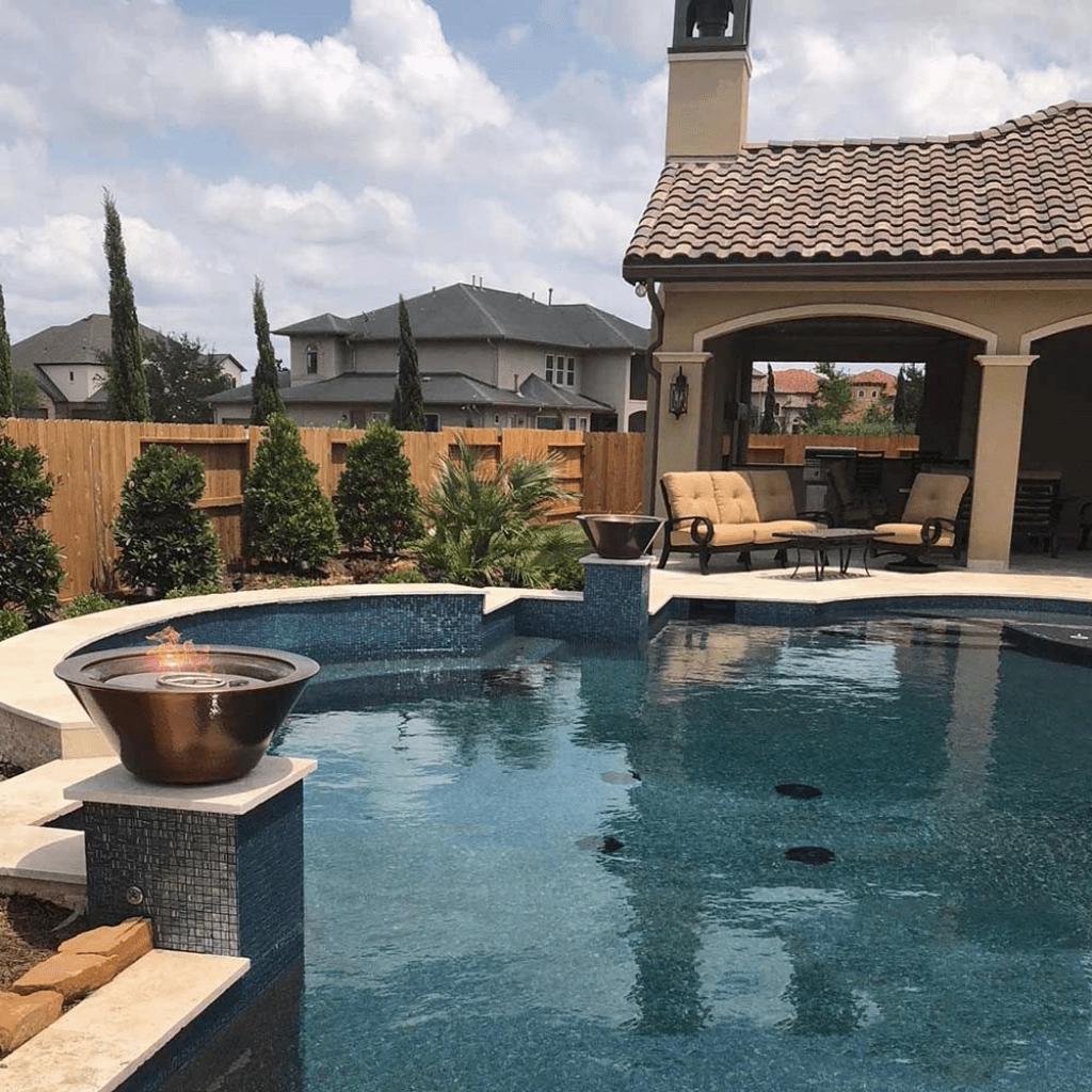The Outdoor Plus Cazo 36" Electronic Ignition Hammered Copper Round Fire Bowl OPT-102-36NWFE12V