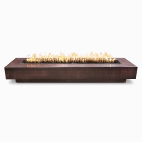 The Outdoor Plus Coronado 108-Inch Gas Fire Pit Flame Sense with Spark Ignition OPT-COR108FSENportable outdoor fire pit with lid