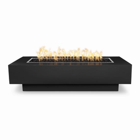 The Outdoor Plus Coronado 72-Inch Gas Fire Pit Powder Coat Steel Match Lit with Flame Sense Ignition OPT-CORPC72FSMLportable outdoor fire pit with lid