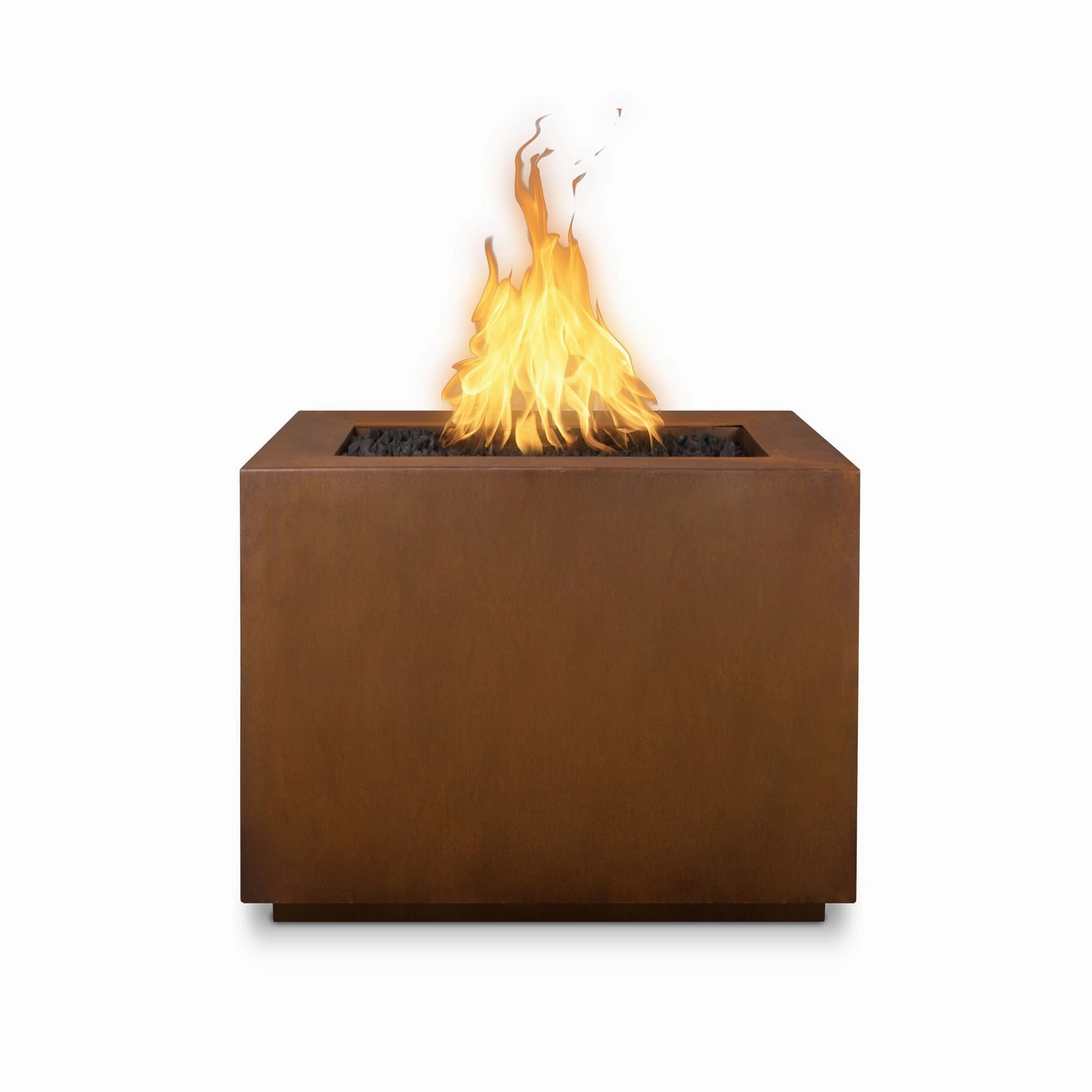 The Outdoor Plus Forma 60-Inch Gas Fire Pit Match Lit with Flame Sense Ignition OPT-6060SQFSML