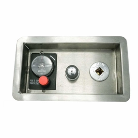 The Outdoor Plus Gas Timer With Push Button, E-Stop & Key Valve - Recessed Panel OPT-GTESTOPTMPBKVRPFireproof mat for under fire pit