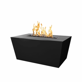 The Outdoor Plus Mesa 60-Inch Fire Pit Powder Coat Steel Match Lit with Flame Sense Ignition OPT-PCTT6024FSMLportable outdoor fire pit with lid