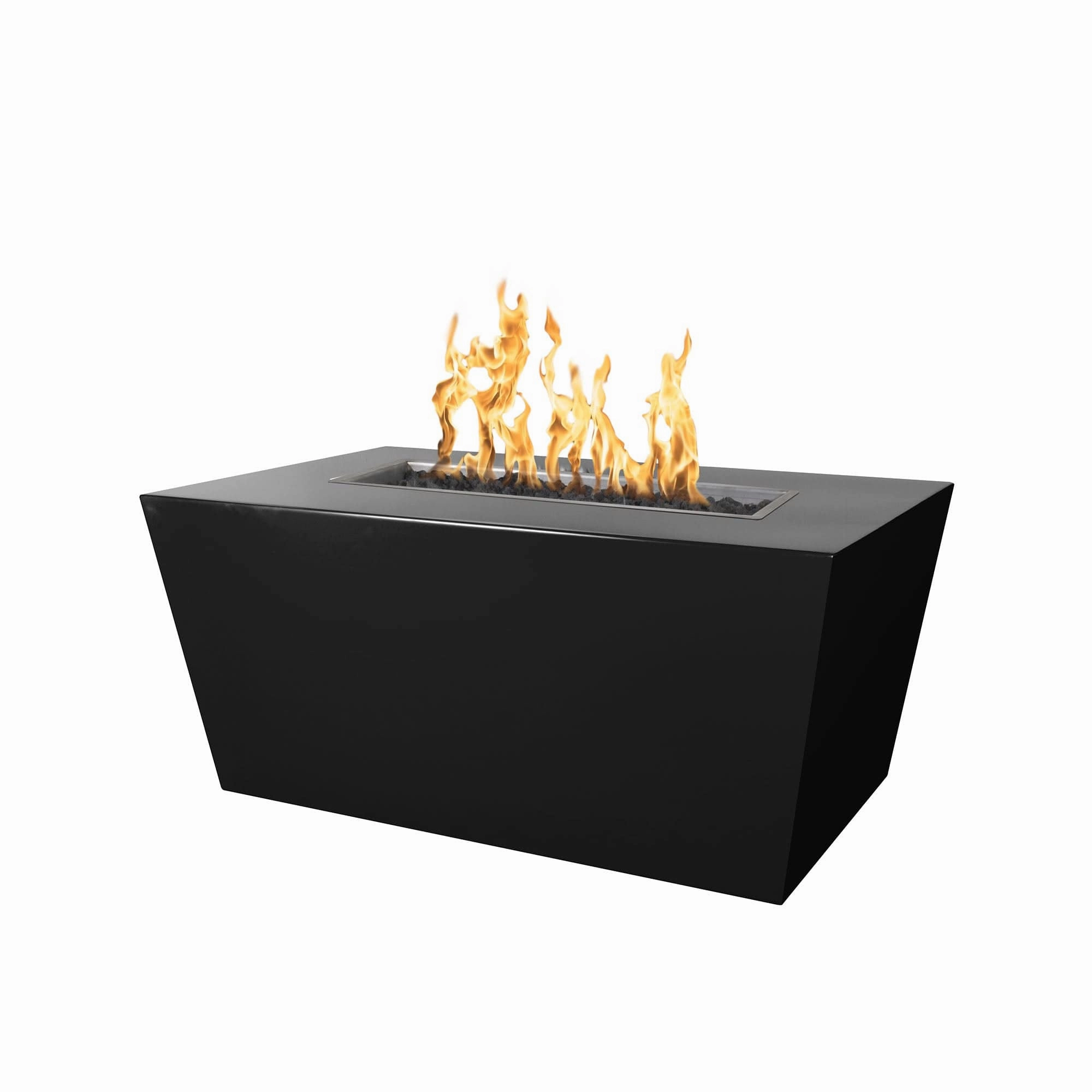 The Outdoor Plus Mesa 60-Inch Fire Pit Powder Coat Steel Match Lit with Flame Sense Ignition OPT-PCTT6024FSMLportable outdoor fire pit with lid