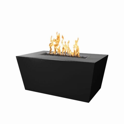 The Outdoor Plus Mesa 84" Fire Pit Powder Coat Steel Electronic Ignition OPT-PCTT8424EKITportable outdoor fire pit with lid