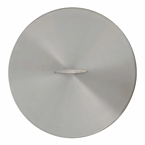 The Outdoor Plus Stainless Steel Round 17-inch Fire Pit Cover OPT-17RCFireproof mat for under fire pit