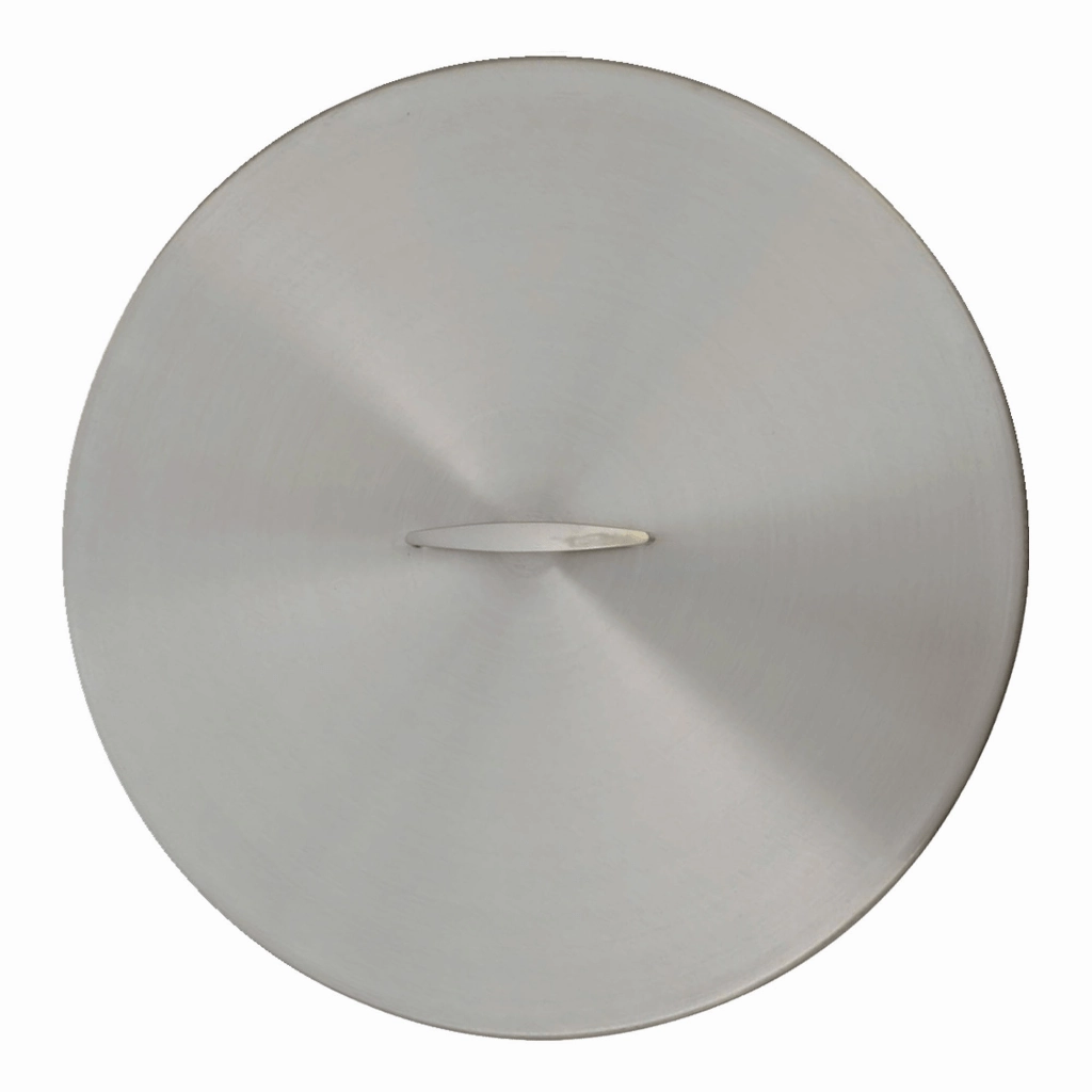 The Outdoor Plus Stainless Steel Round 28-inch Fire Pit Cover OPT-28RCFireproof mat for under fire pit