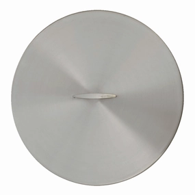 The Outdoor Plus Stainless Steel Round 29-inch Fire Pit Cover OPT-29RCFireproof mat for under fire pit