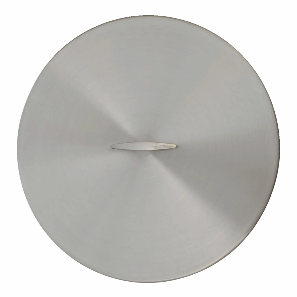 The Outdoor Plus Stainless Steel Round 29-inch Fire Pit Cover OPT-29RCFireproof mat for under fire pit