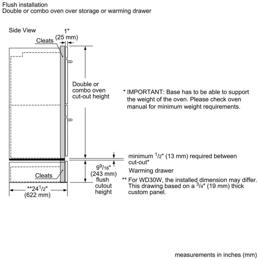 Thermador POD302W 30-Inch Professional Double Wall Oven
