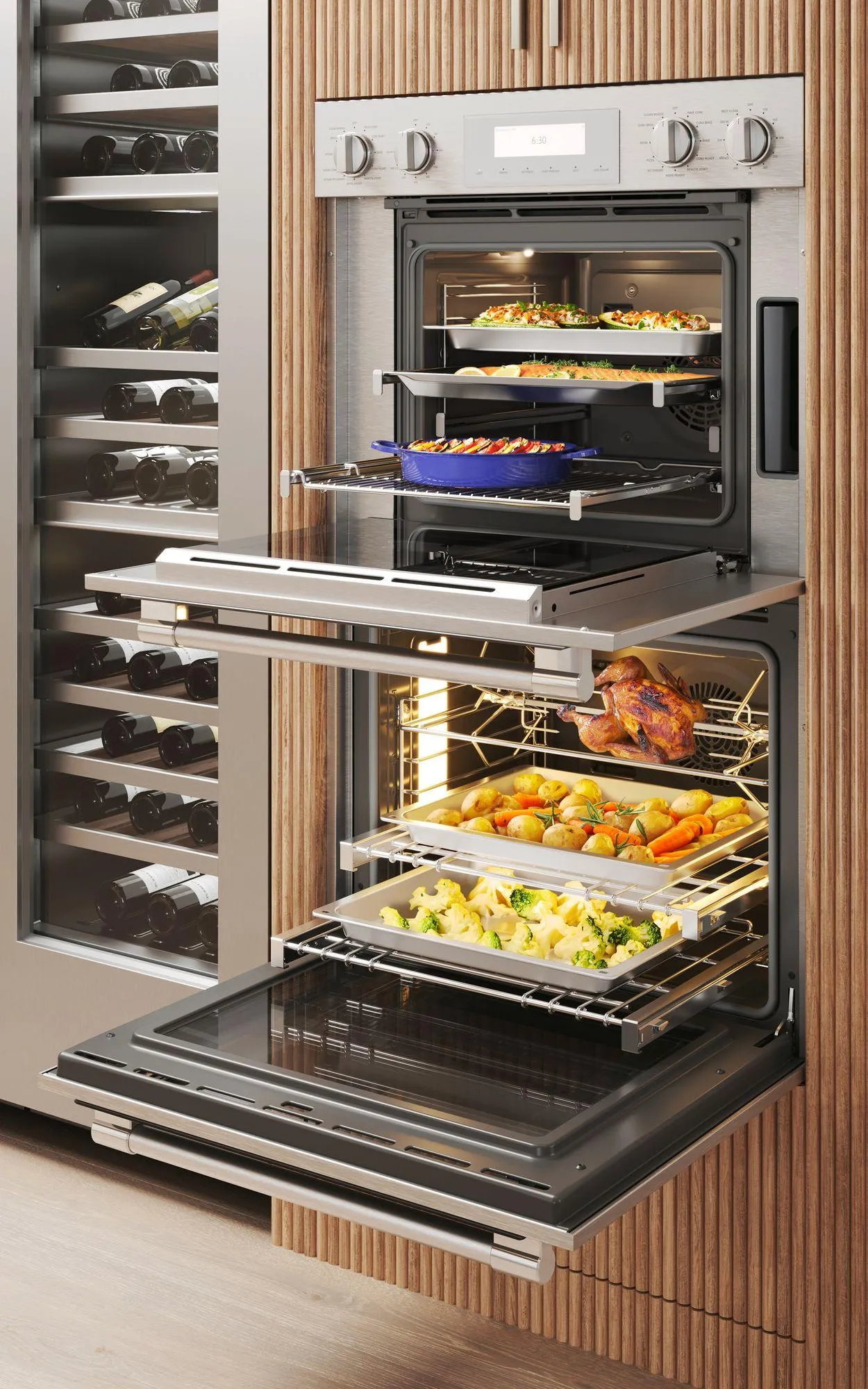 Thermador PODS302B Double Steam Wall Oven 30''