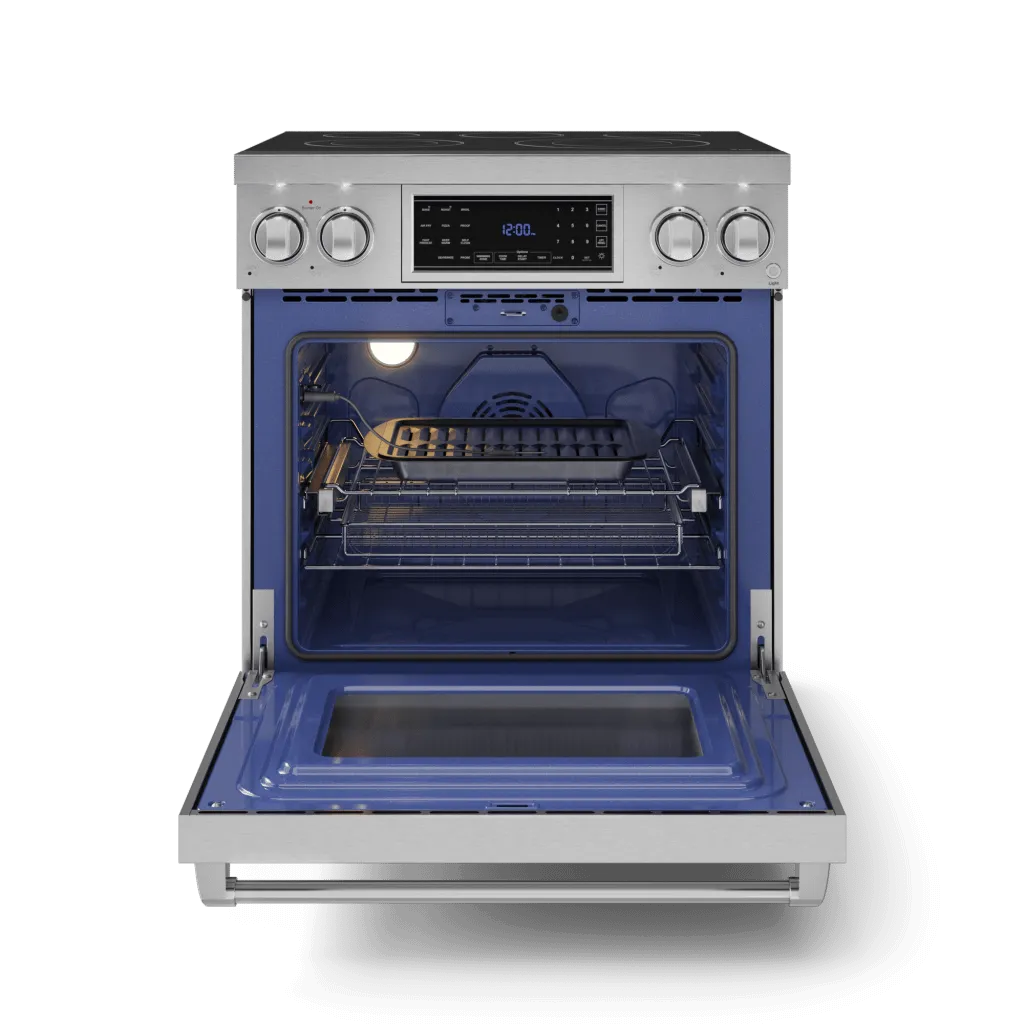 Thor Kitchen RSE30 30 Inch Professional Electric Range With Tilt Panel Touch Control In Stainless Steel Gordon Ramsay Series - Rse30
