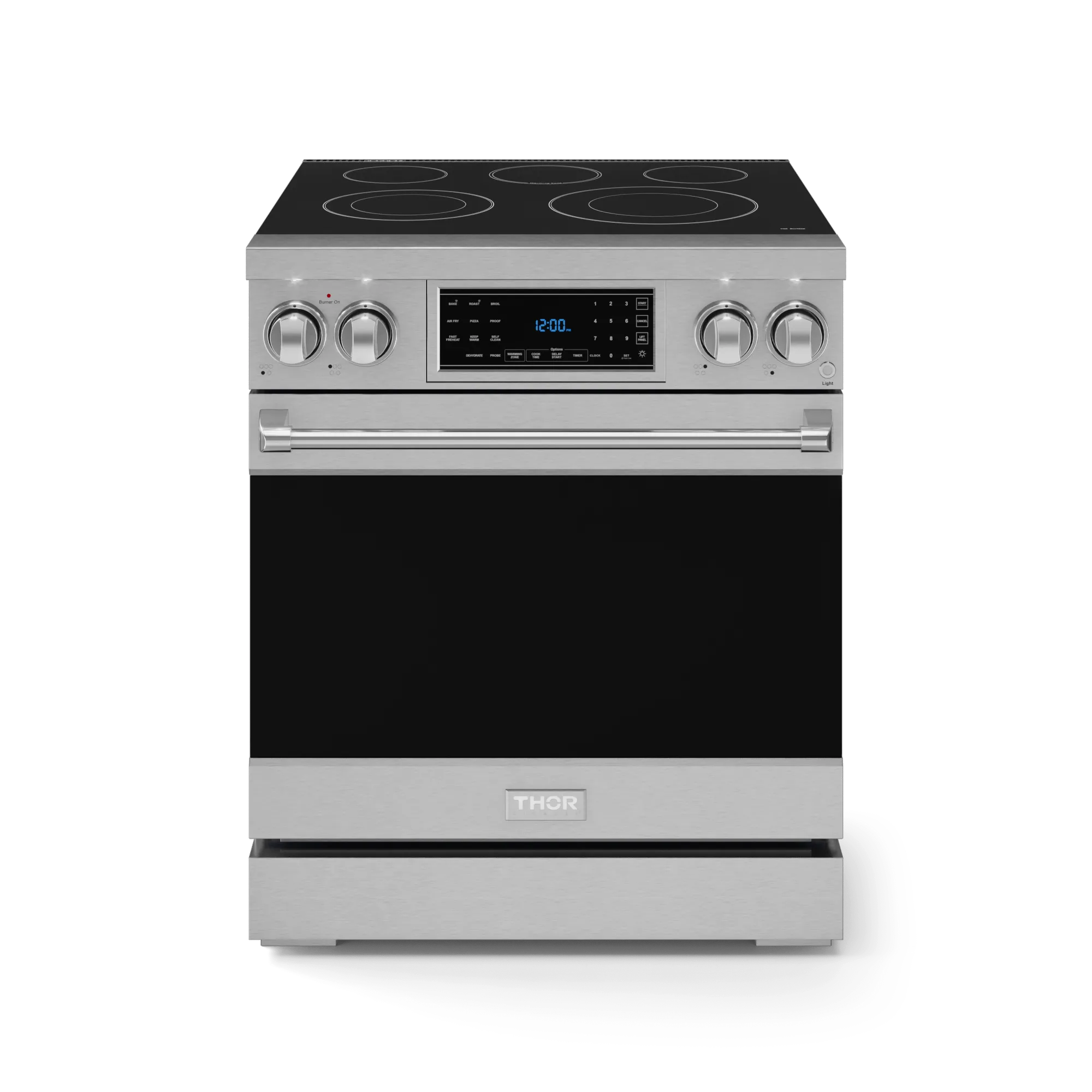 Thor Kitchen RSE30 30 Inch Professional Electric Range With Tilt Panel Touch Control In Stainless Steel Gordon Ramsay Series - Rse30