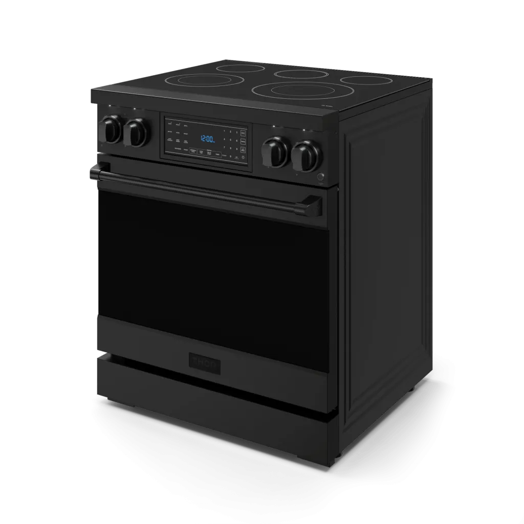 Thor Kitchen RSE30B 30 Inch Professional Electric Range With Tilt Panel Touch Control In Black Gordon Ramsay Series - Rse30B