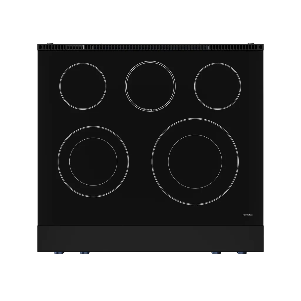 Thor Kitchen RSE30BBLU 30 Inch Professional Electric Range With Tilt Panel Touch Control In Black/Navy Blue Gordon Ramsay Series - Rse30B-Blu