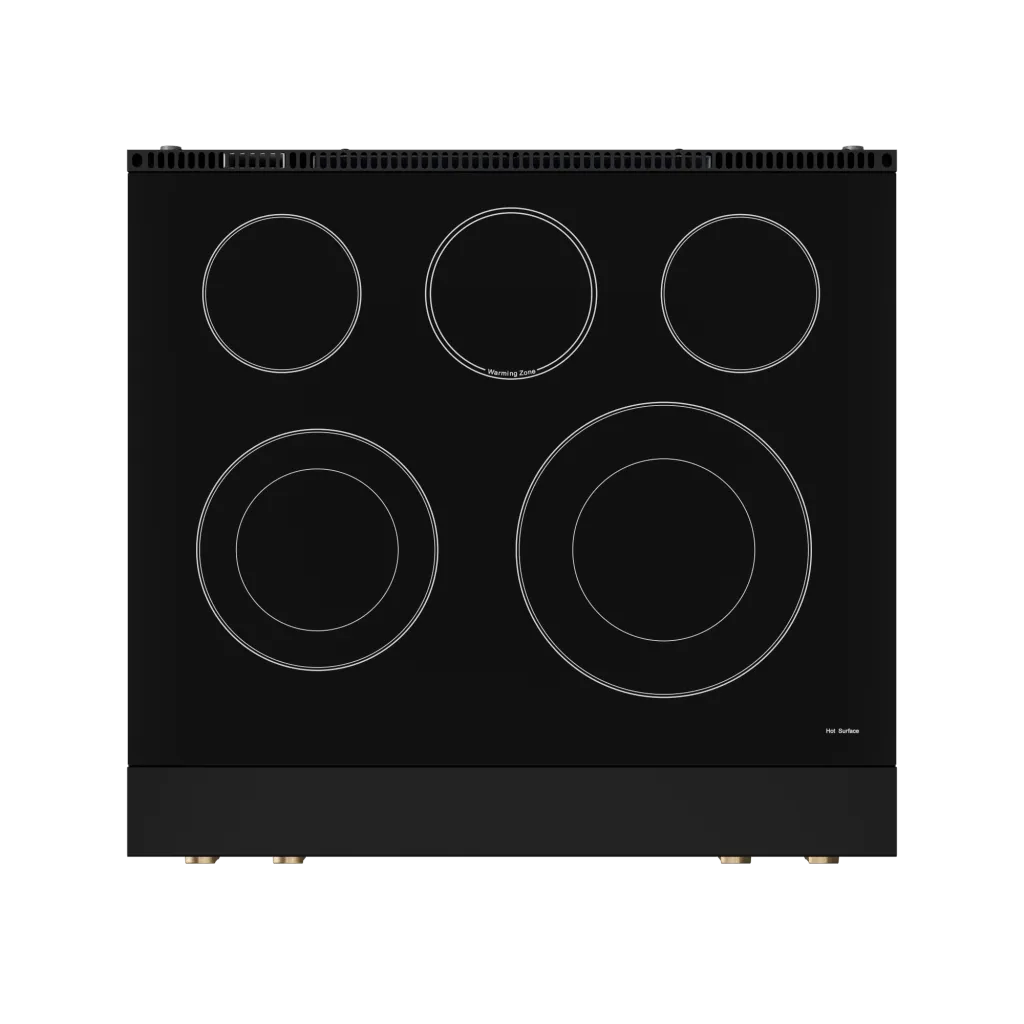 Thor Kitchen RSE30BBRZ 30 Inch Professional Electric Range With Tilt Panel Touch Control In Black/Bronze Gordon Ramsay Series - Rse30B-Brz