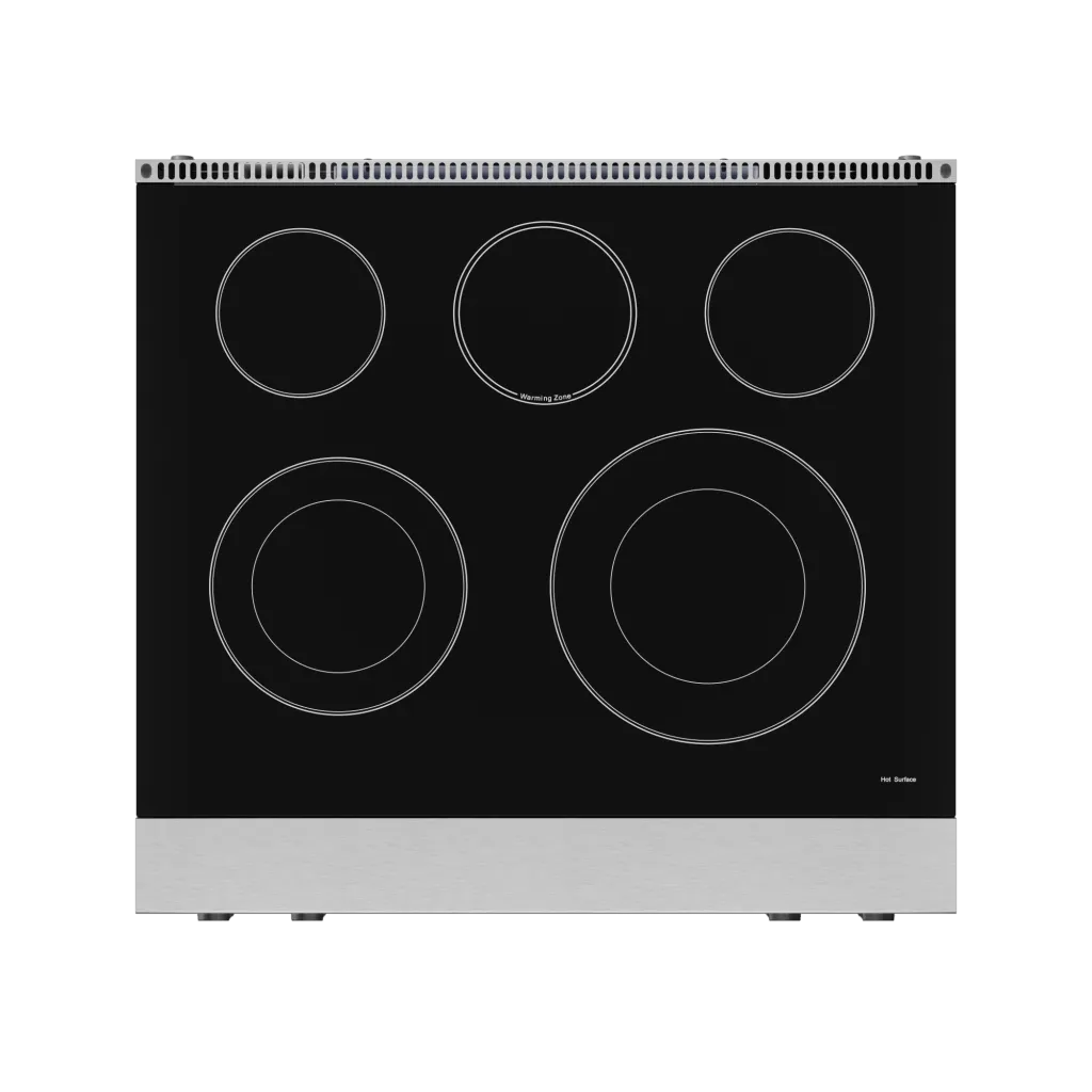 Thor Kitchen RSE30BLK 30 Inch Professional Electric Range With Tilt Panel Touch Control In Stainless Steel/Black Gordon Ramsay Series - Rse30-Blk