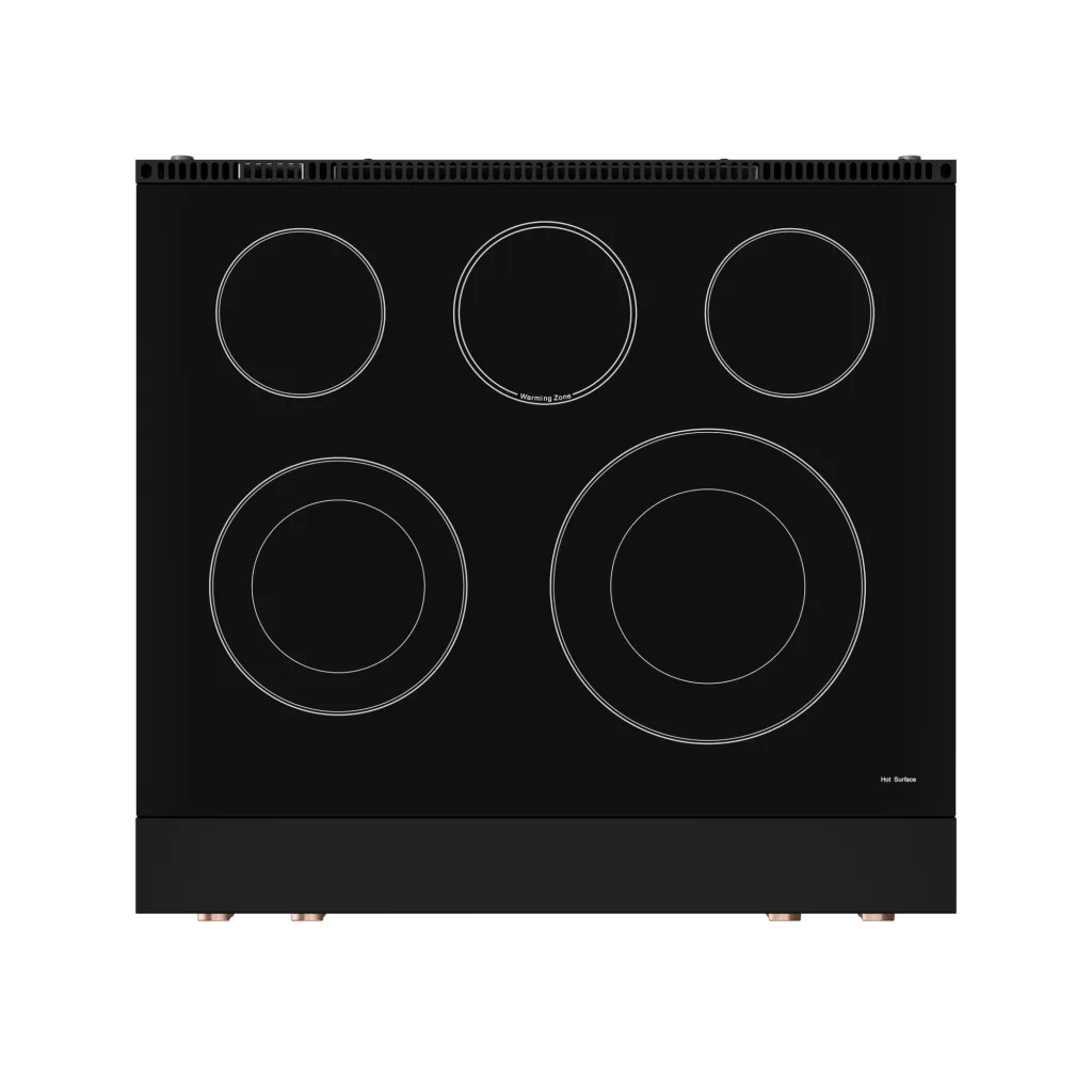 Thor Kitchen RSE30BRSG 30 Inch Professional Electric Range With Tilt Panel Touch Control In Black/Rose Gold Gordon Ramsay Series - Rse30B-Rsg