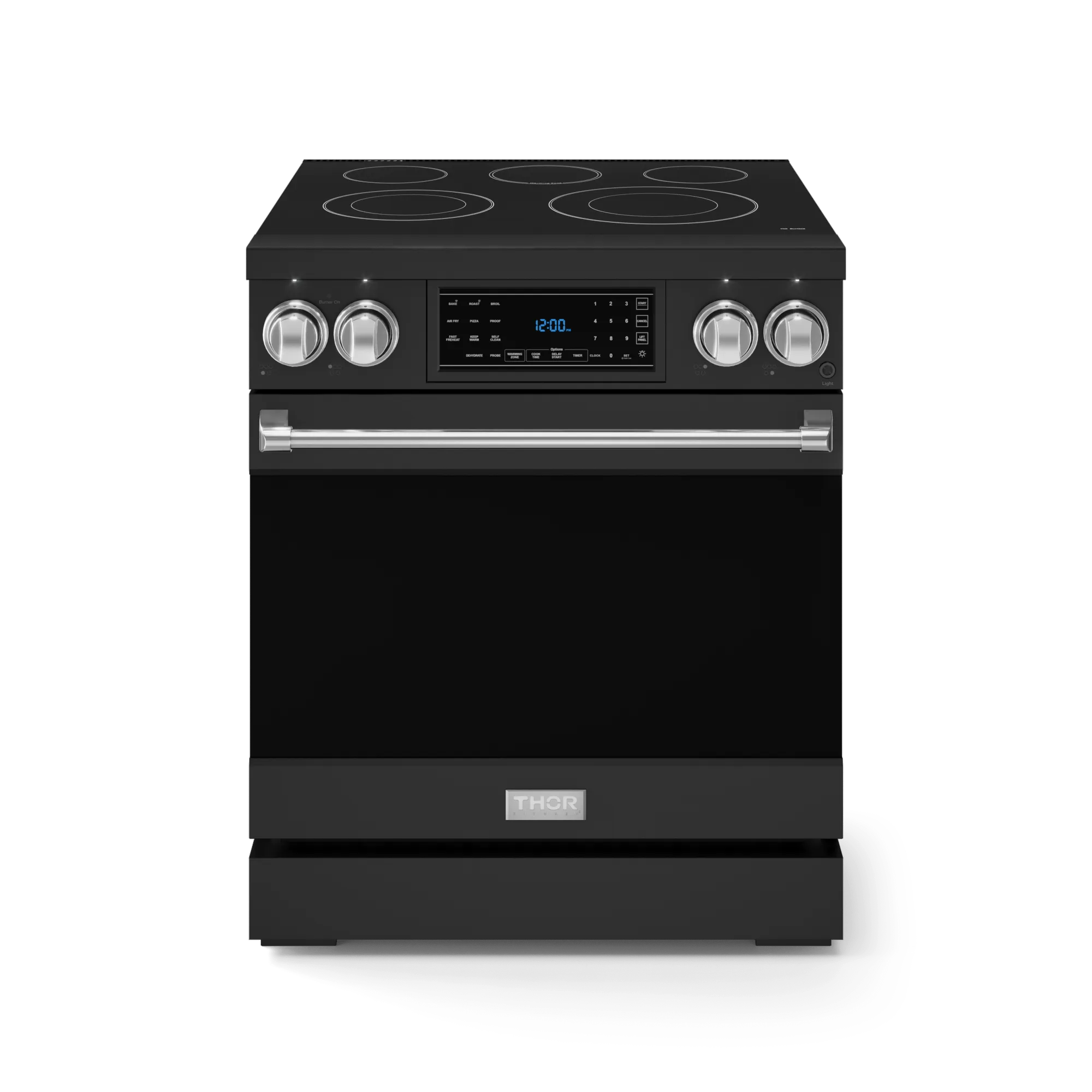 Thor Kitchen RSE30BSS 30 Inch Professional Electric Range With Tilt Panel Touch Control In Black/Stainless Steel Gordon Ramsay Series - Rse30B-Ss