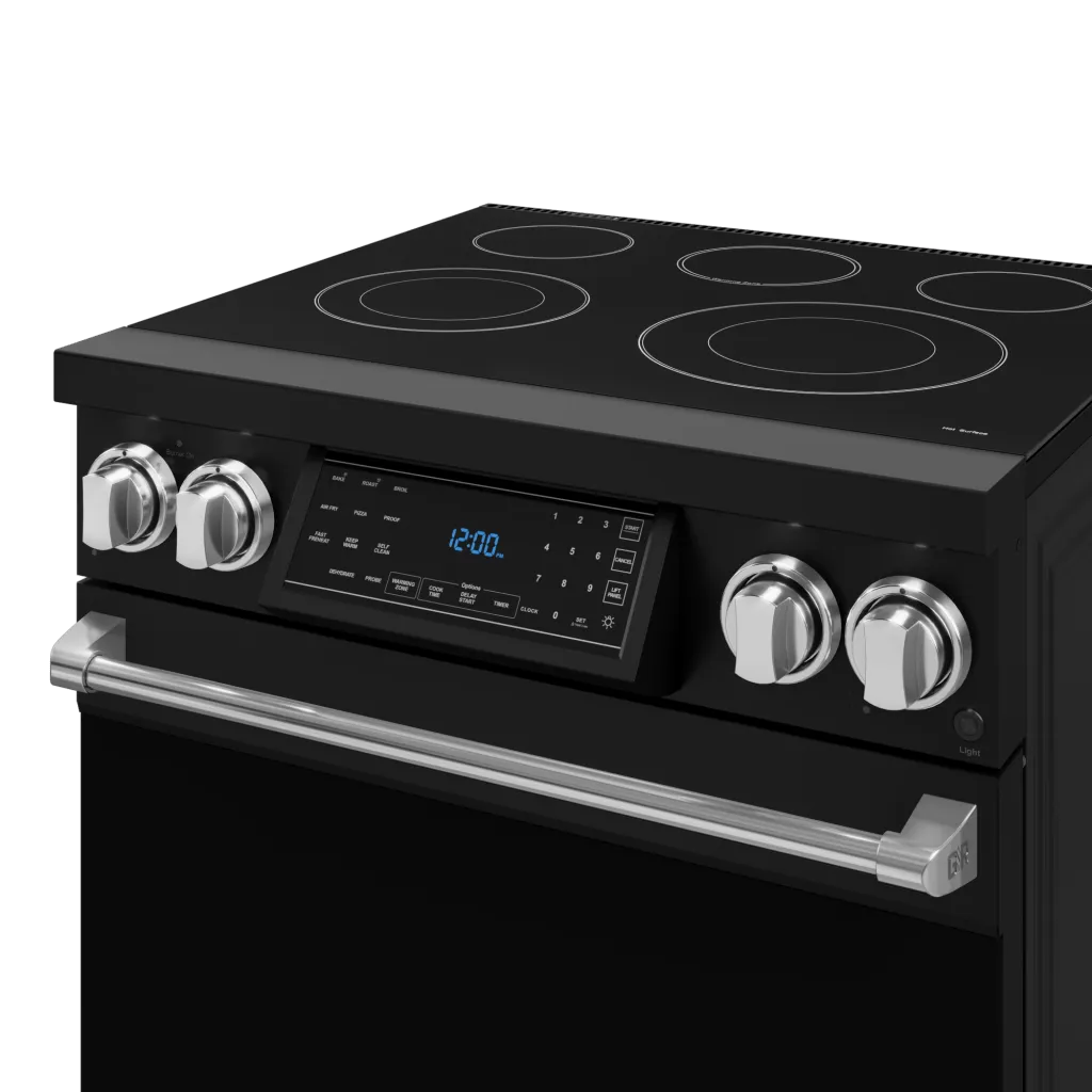 Thor Kitchen RSE30BSS 30 Inch Professional Electric Range With Tilt Panel Touch Control In Black/Stainless Steel Gordon Ramsay Series - Rse30B-Ss