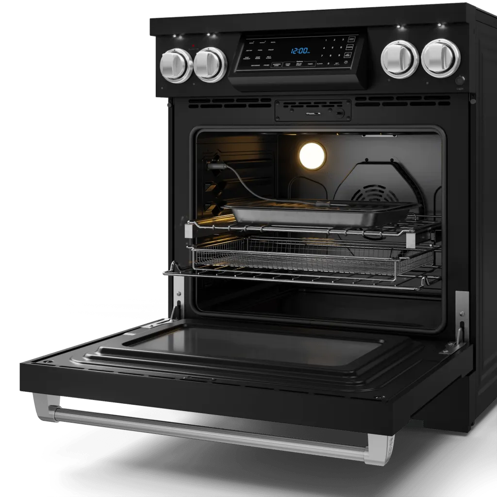 Thor Kitchen RSE30BSS 30 Inch Professional Electric Range With Tilt Panel Touch Control In Black/Stainless Steel Gordon Ramsay Series - Rse30B-Ss