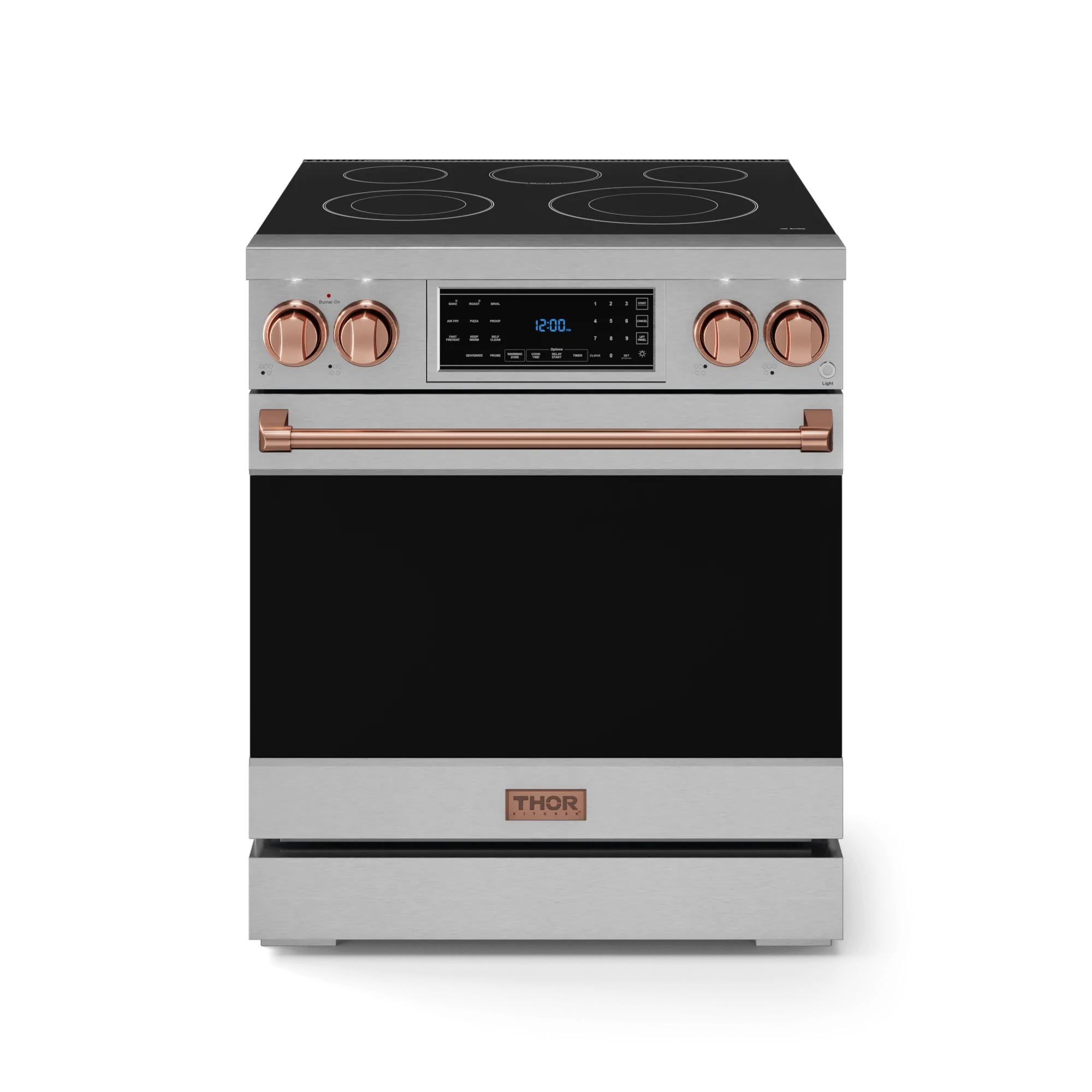 Thor Kitchen RSE30RSG 30 Inch Professional Electric Range With Tilt Panel Touch Control In Stainless Steel/Rose Gold Gordon Ramsay Series - Rse30-Rsg