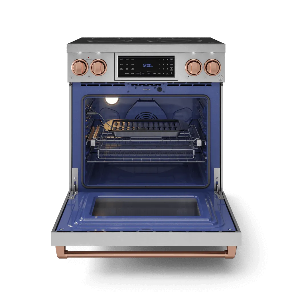 Thor Kitchen RSE30RSG 30 Inch Professional Electric Range With Tilt Panel Touch Control In Stainless Steel/Rose Gold Gordon Ramsay Series - Rse30-Rsg