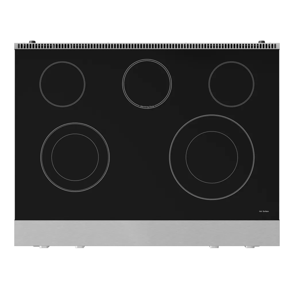 Thor Kitchen RSE36 36 Inch Professional Electric Range With Tilt Panel Touch Control In Stainless Steel Gordon Ramsay Series - Rse36