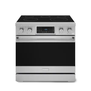 Thor Kitchen RSE36 36 Inch Professional Electric Range With Tilt Panel Touch Control In Stainless Steel Gordon Ramsay Series - Rse36