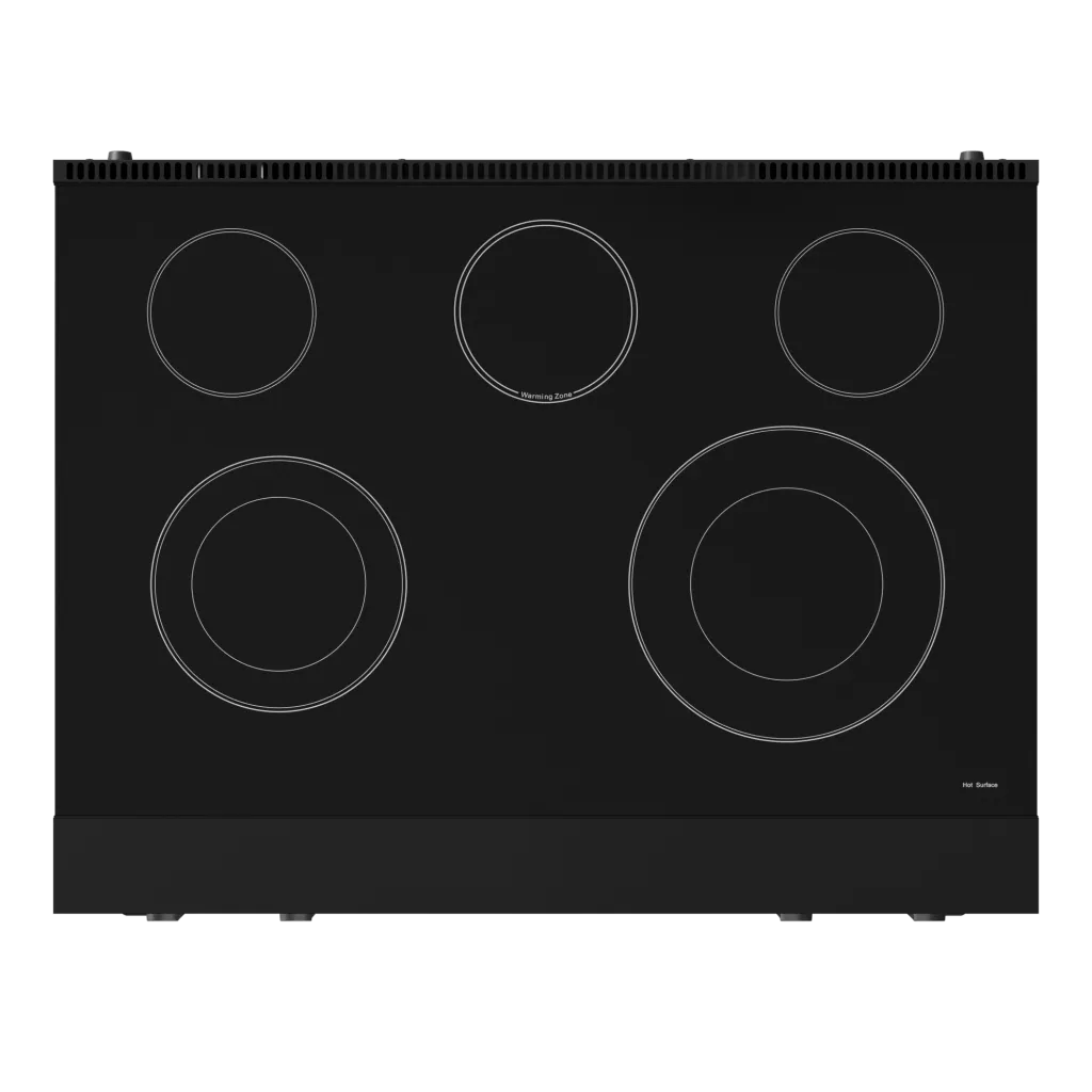 Thor Kitchen RSE36B 36 Inch Professional Electric Range With Tilt Panel Touch Control In Black Gordon Ramsay Series - Rse36B