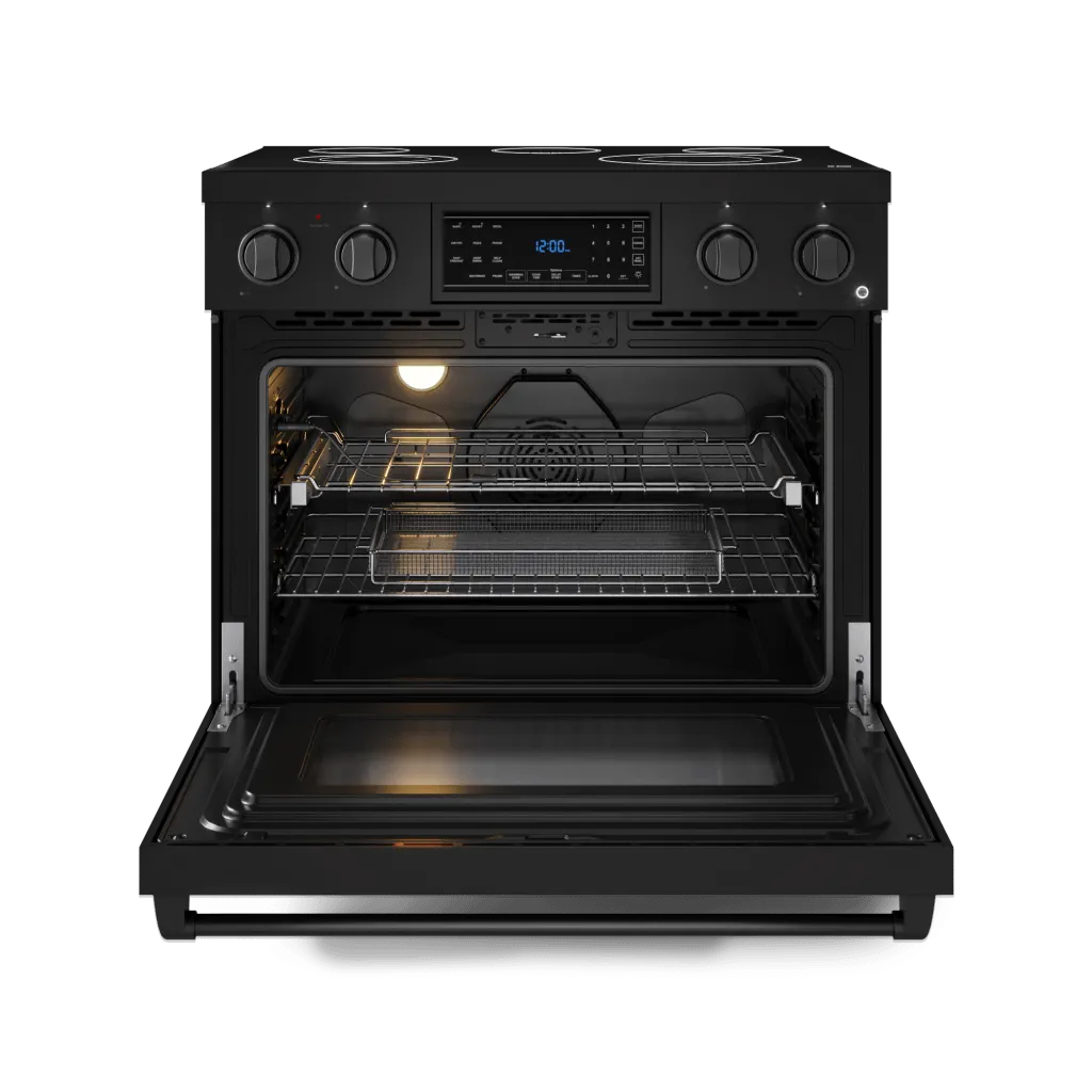 Thor Kitchen RSE36B 36 Inch Professional Electric Range With Tilt Panel Touch Control In Black Gordon Ramsay Series - Rse36B